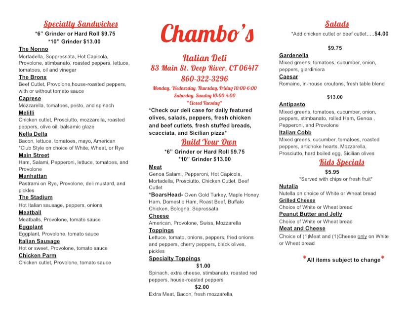 Chambo's Italian Deli
