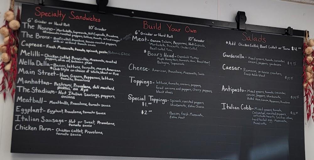 Chambo's Italian Deli Menu image 1